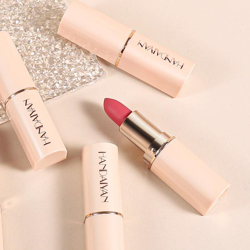 HANDAIYAN 8 Nude Velvet Lipstick Sexy Charm Texture Lipstick Waterproof Non-stick Cup Matte Lip Gloss