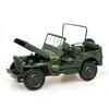 1:18 Willys GP Tactical Military Jeep SUV Alloy Metal Diecast Model Car Home Decoration & Computer Desktop Ornaments Holiday Toy
