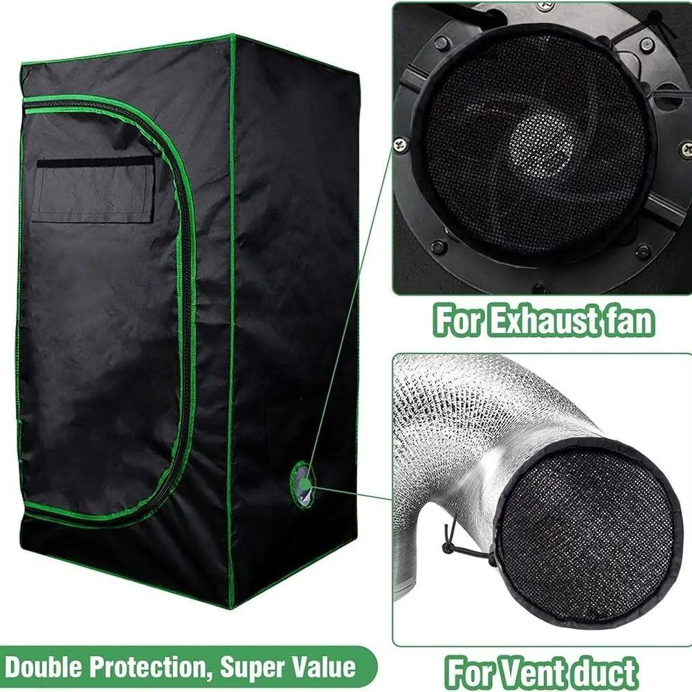 2Pcs Insect Proof Grow Tents Vent Cover Elastic Band Ventilation Covers Duct Filter Cover  Lawn