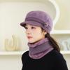 Women's Hats with Thickened Warm Plush Baseball Caps for Autumn and Winter Casual Ear Protection Plus Velvet Versatile Mother Hats
