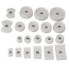 Professional 20 Pcs Set Watch Repair Tool White Color Back Case Press Dies Watch Case Press Die Kit Back Cover Press