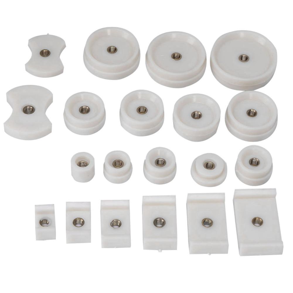 Professional 20 Pcs Set Watch Repair Tool White Color Back Case Press Dies Watch Case Press Die Kit Back Cover Press