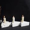 Candle Holder Silicone Molds Cheese Shape Candlestick Mould Craft Supplies Plaster Molds for Table Decorations