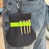 Portable Golf Ball Tee Holder With Metal Clip Golf Stud Pocket Golf Tee Bag  For Golfers