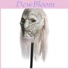 Stunning Game Of Thrones White Walker Night King Latex Mask With Realistic Long Hair