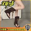 Versatile Niche Design Sense French Fashion Toe Cool Boots Women's 2025 Summer New Lace-up Thick Heel Thin Sandals