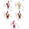 Multipurpose Holiday Ornament with Stylish Santa Doll Vibranting Fabric Christmas Collectible Figurines Daily Use