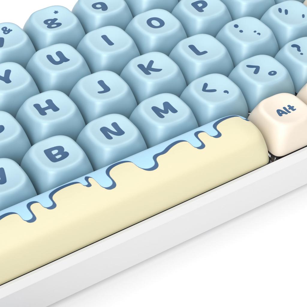 141 Keys XDA Profile Dye Sublimation Printing PBT Keycap Set Custom Cute Keycaps US Layout MX Switches Compatible with Mechanical Keyboards Keycaps,