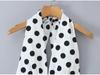Women's 2025 Autumn/Winter Halter Polka Dot Backless Camisole & High-Waisted A-Line Skirt Set