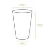 Kubek Papierowy Kraft Dyspersja 450 Ml, Śr. 90 Mm, 50 Szt.