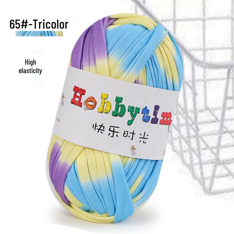 Cloth Strip Yarn DIY Crochet Kit: Handmade Bag, Knitting Material for Cushions, Carpets, and Dolls
