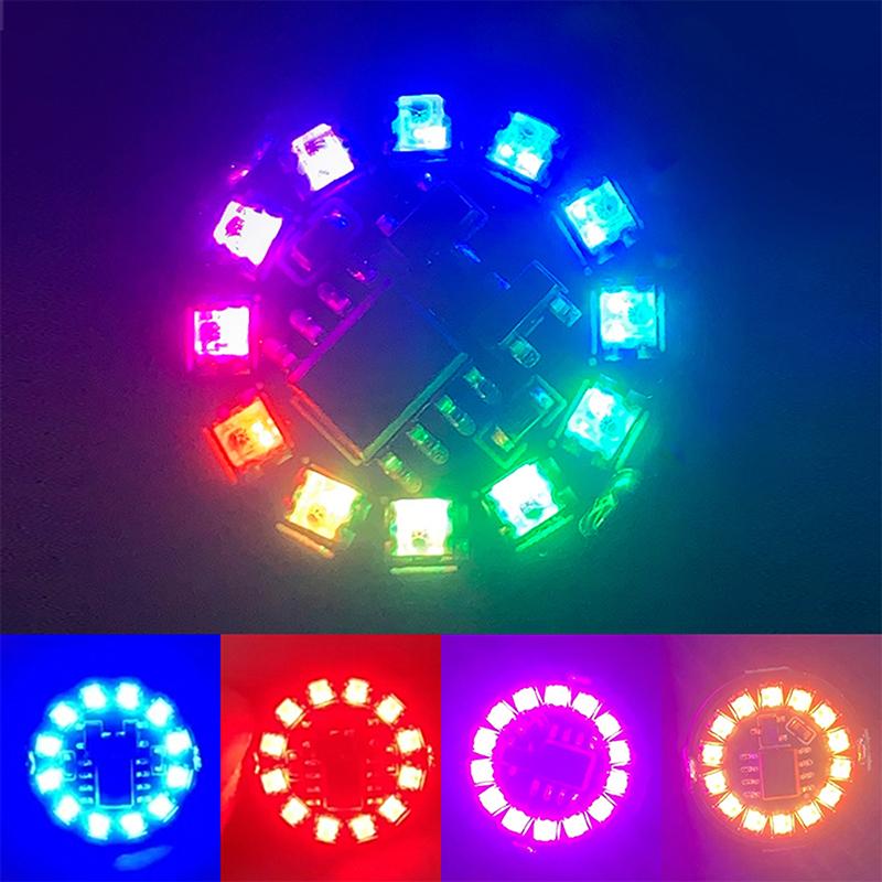 4-režimová barevná magnetická ovládací lampa Bezdrátové LED světlo Magnetická indukční lampa + Knoflíková baterie DIY Anime krajinný diorama model