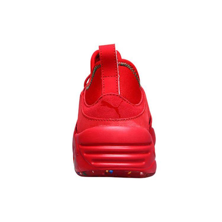 Puma Bog Soft Flag Comfortable Daily Synthetic Leather Shock Absorption Quick Dry Low Top Marathon Running Shoes Unisex Sneaker Red 361891-03