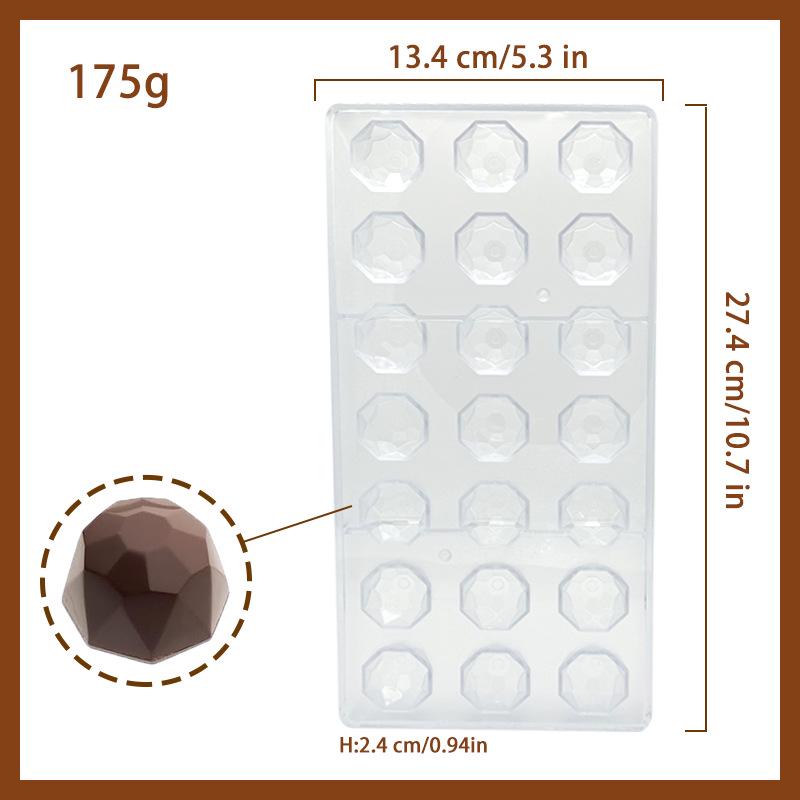 Clear DIY Candy Chocolate Molds - Sturdy Plastic Baking Molds