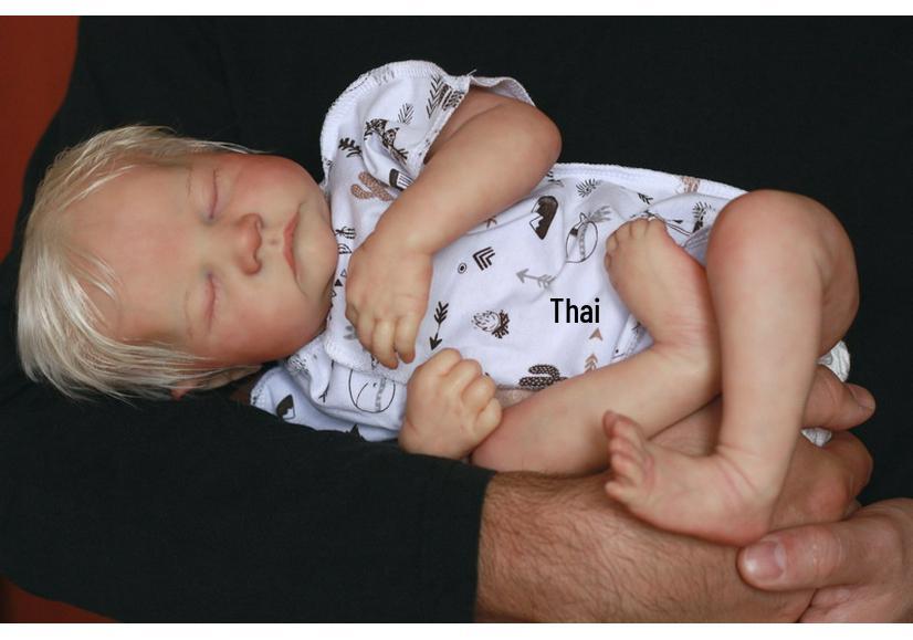 49cm Realistic Reborn Doll Baby Levi with One-piece Outfit 49 cm
