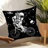 Funny Cool Skull Motorcycle Pattern 1 Pillow Case Linen Cushion Covers For Decorative Sofa Home Pillows Case Car Chair