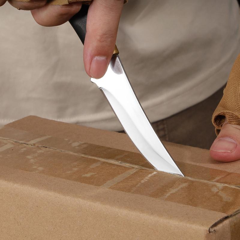 Stainless Steel Fruit Knife Meat Cleaver Cutting Knife Pocket Knife Beef and Lamb Meat Knives Butcher Knife with Knife Sheath