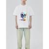 Men's Black T-Shirt with Colorful Skull Print for Casual Wear