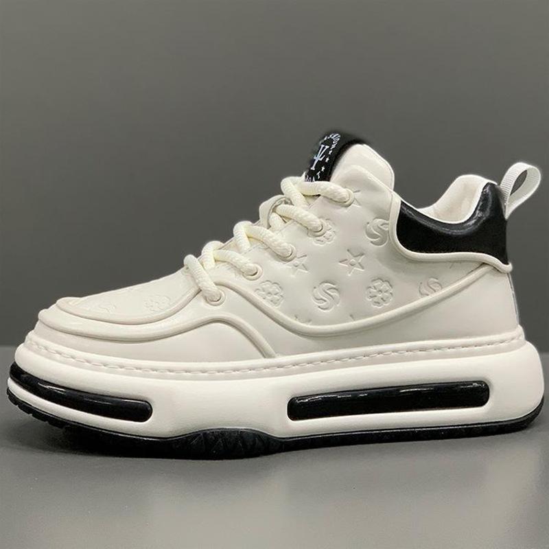 

New personality handsome commuter work dad shoes versatile non-slip thick sole heightening sports foreign casual shoes 39 чёрный