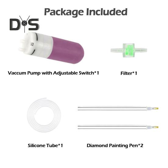 Вакуумна ручка для алмазної мозаїки Електричний інструмент для викладання алмазів Без воску Живлення від USB Вакуумна ручка для алмазної мозаїки для DIY алмазного мистецтва