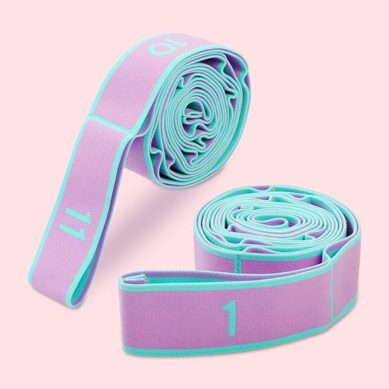 Stretch Strap with 9 Loop Elastic Stretching Band for Yoga Physical-Therapy