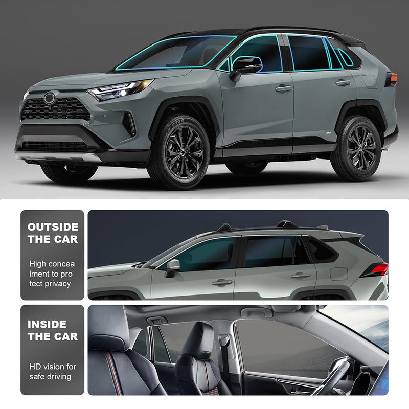 For Toyota RAV4 RAV 4 5th -2024 Pre-Cut Car Window Privacy Tint Film Auto Sticker Foils ceramic solar UV Protector film