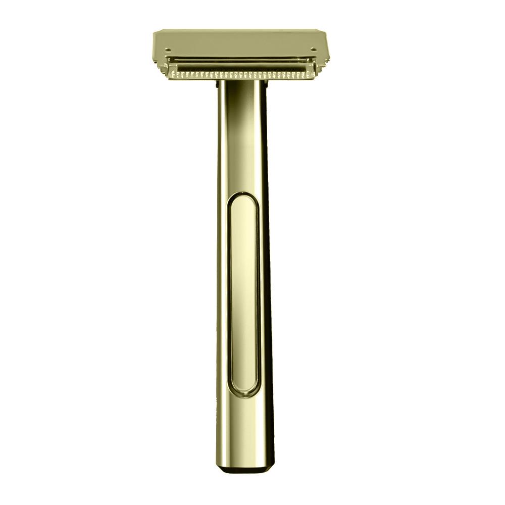 Classic Double-Layer Metal Razor Stand for Manual Shaving Razors