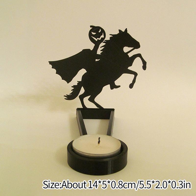 Halloween Decoration 2025 Decorative Candle Holder Scary Candlestick Ornament Desk Accessorie Room Decor Halloween Accessorie