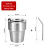 Shangqi 304 Stainless Steel Insulated Car Coffee Mug with Straw