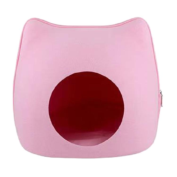 

Cats Bed Small Dog Warm House Washable Kitten Cave Hut Detachable Design розовый