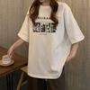Harajuku loose short-sleeved t-shirt women's summer Korean version casual bottoming shirt women's large-size top women's clothing