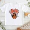 Children's Cute Princess Print T-Shirt, Soft Cartoon Clothing