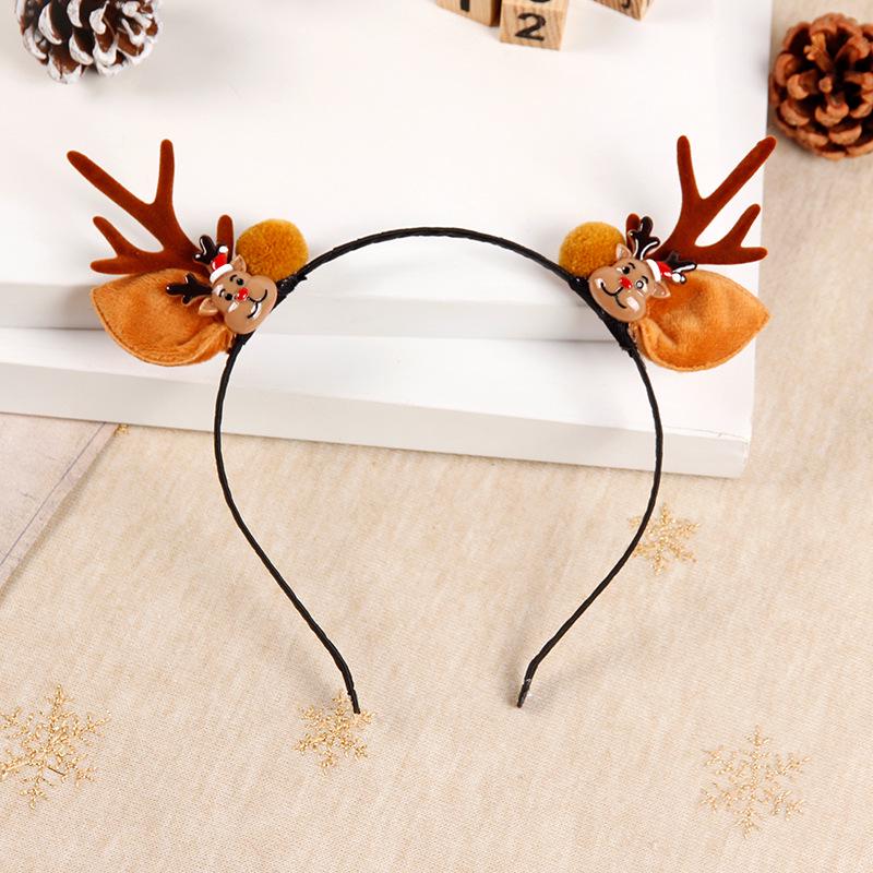 2025 Trendy Christmas Antler Headband for Kids & Adults - Cute Holiday Hair Accessories for Parties