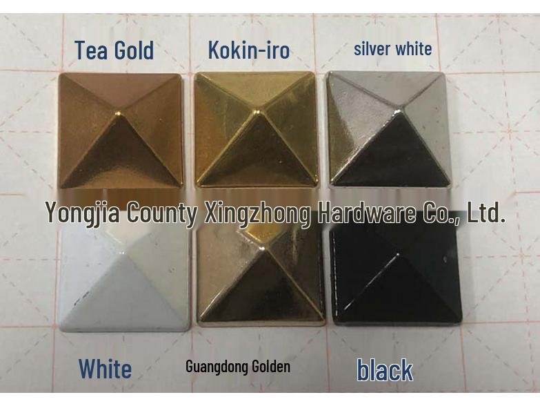 

Flat Pyramid Studs for Apparel, Shoe Decor, Packaging, & Accessories Gun Black 7 pcs