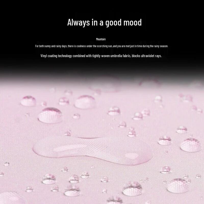 Hongye 3-Fold Black UV Protection Umbrella