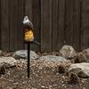 Rustic Wilderness Style Ornaments Eagle Solar Garden Light, Outdoor Waterproof LED Light with Weather Resistant Decor Stake, Bald for Courtyard