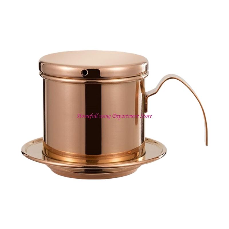  Quick Assembly Stainless Steel Filter Coffee Maker Dishwasher Safe Professional Vietnamese Coffee Dripper