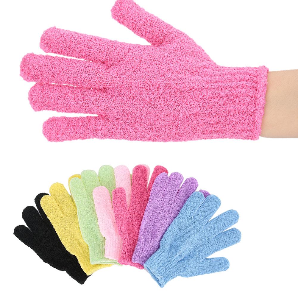 7pcs Bath Glove Shower Body Deep Cleaning Exfoliating Skin Spa Massage Scrub Glove7pcsSet
