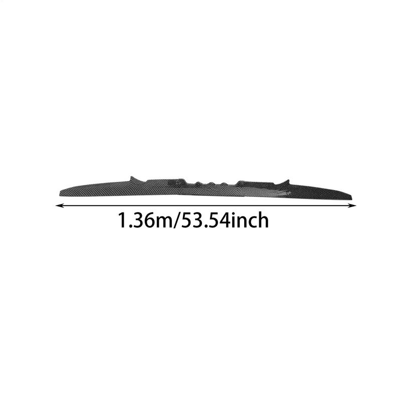 Racing Car Rear Trunk Spoiler Wing Carbon Fiber Black Rear Bumper Spoiler Lip Folding Car Tail Wings Fixed Wind Spoiler