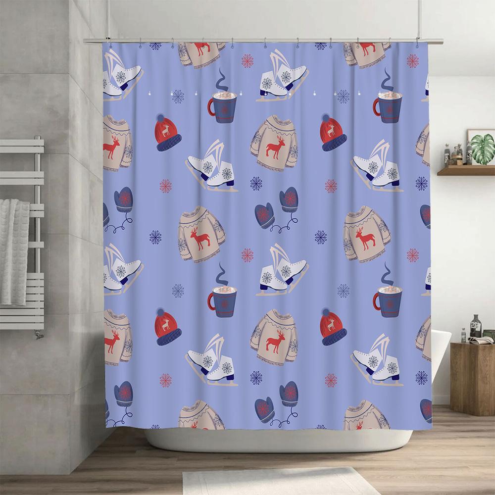 Duschdraperier för hemmet för badrum vattentätt tyg Modern nordisk stil Badrumsgardiner duschdraperi 180x200 240x180
