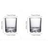 2pcs Set Whiskey Glass Alcohol Cup Set Beer Juice Water Cups Transparent Drinking Bar Glasses Party Restaurant Tumbler Glassware