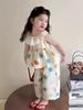 New Girls' Cartoon Sleeveless Summer Skirt Set – Cute & Breathable Two-Piece Outfit