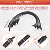 UXCELL 8 Pcs Spark Plug Wire Ignition Coil Cable for Ford F-150 F-250 F-350 Super Duty