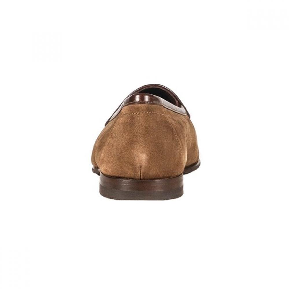 Loake Belgrave Flint Suede Belgian Loafer