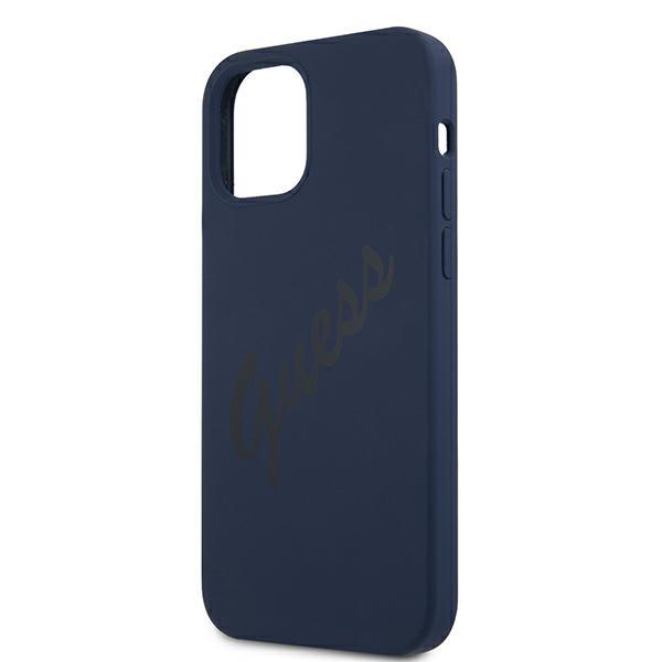 Guess Guhcp12Mlsvsbl Iphone 12/12 Pro 6,1 Niebieski/Blue Hardcase Script Vintage