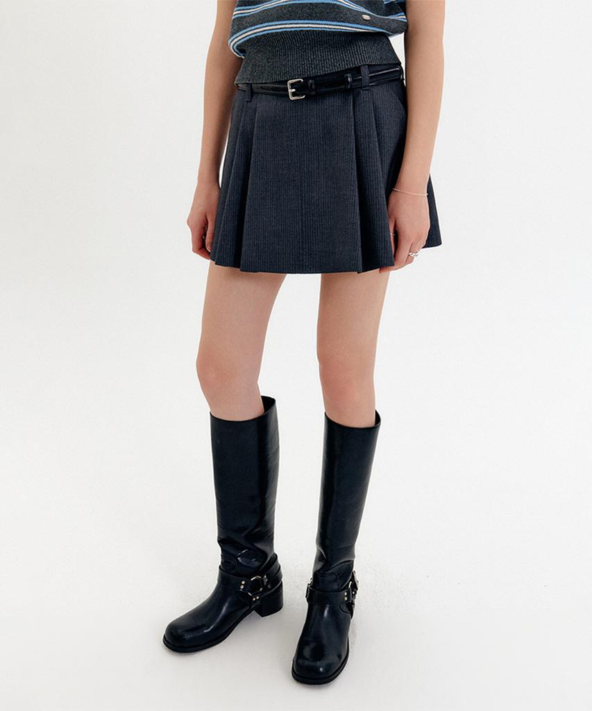 Lugkaeseuteu Nina Short Pleated Skirt / Nina Short Pleats Skirt_3Colors