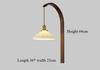 Japanese Retro Copper Wall Lamp Walnut Living Room Background Wall Corridor Study Bedroom Bedside Lamp Lighting
