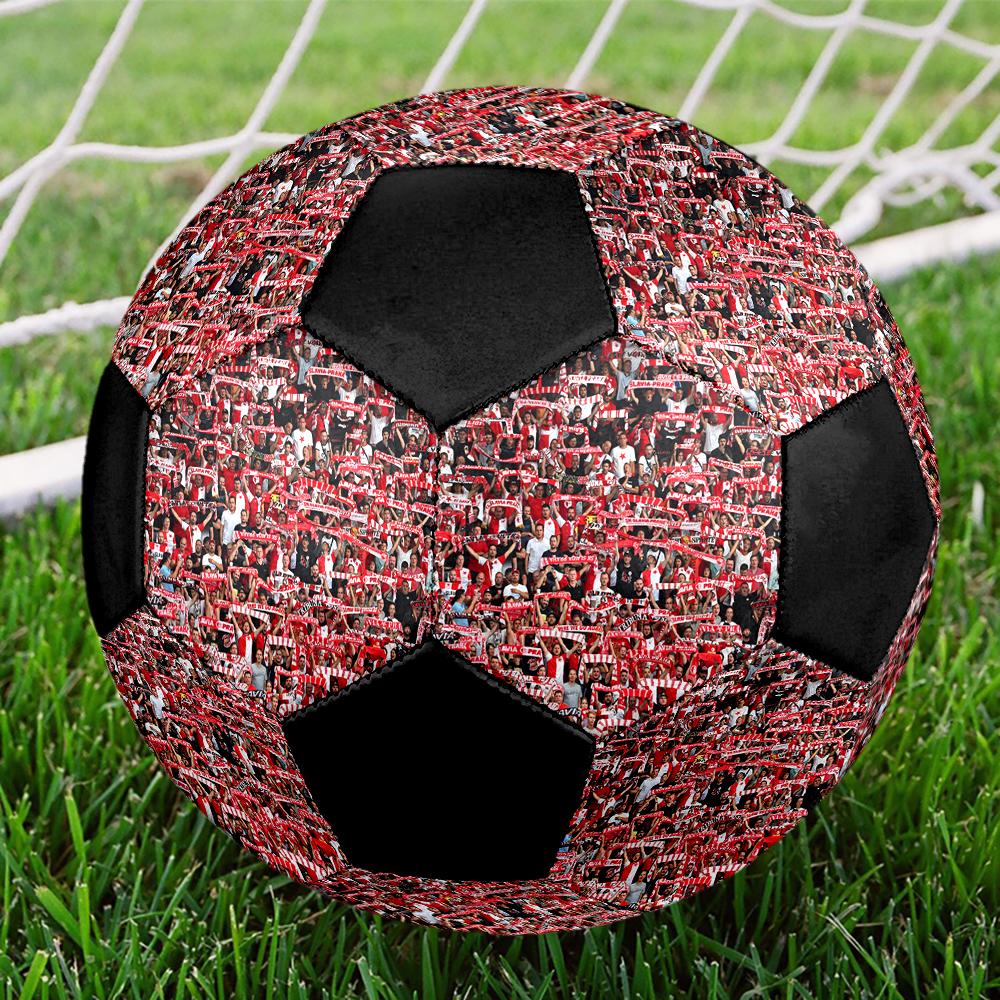 SK Slavia Praha Soccer Ball, Colorful, Suitable for All Ages, Machine-stitched, PVC Material, Competition Grade, Durable and High Bounce