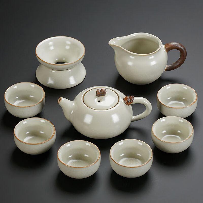 Jiakangming Ru Kiln Ceramic Gongfu Tea Set