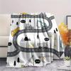 1Pc Cute Vehicle Print Flannel Blanket, High Quality Comfortable for All Seasons, Home Decor, Warmth and Comfort, Perfect for Christmas Gifts W45
